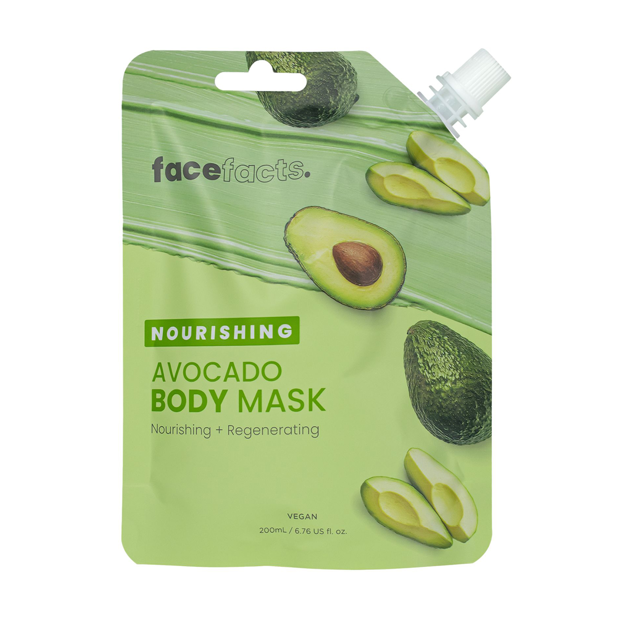 Живильна грязьова маска для тіла Face Facts Nourishing Avocado Body Mask Авокадо, 200 мл